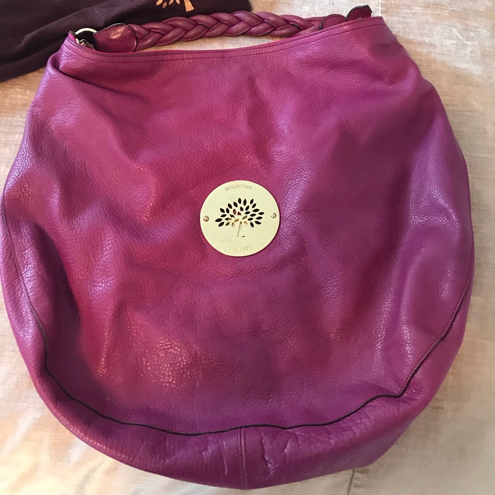 Mulberry Satchel in Pink/Purple Leather